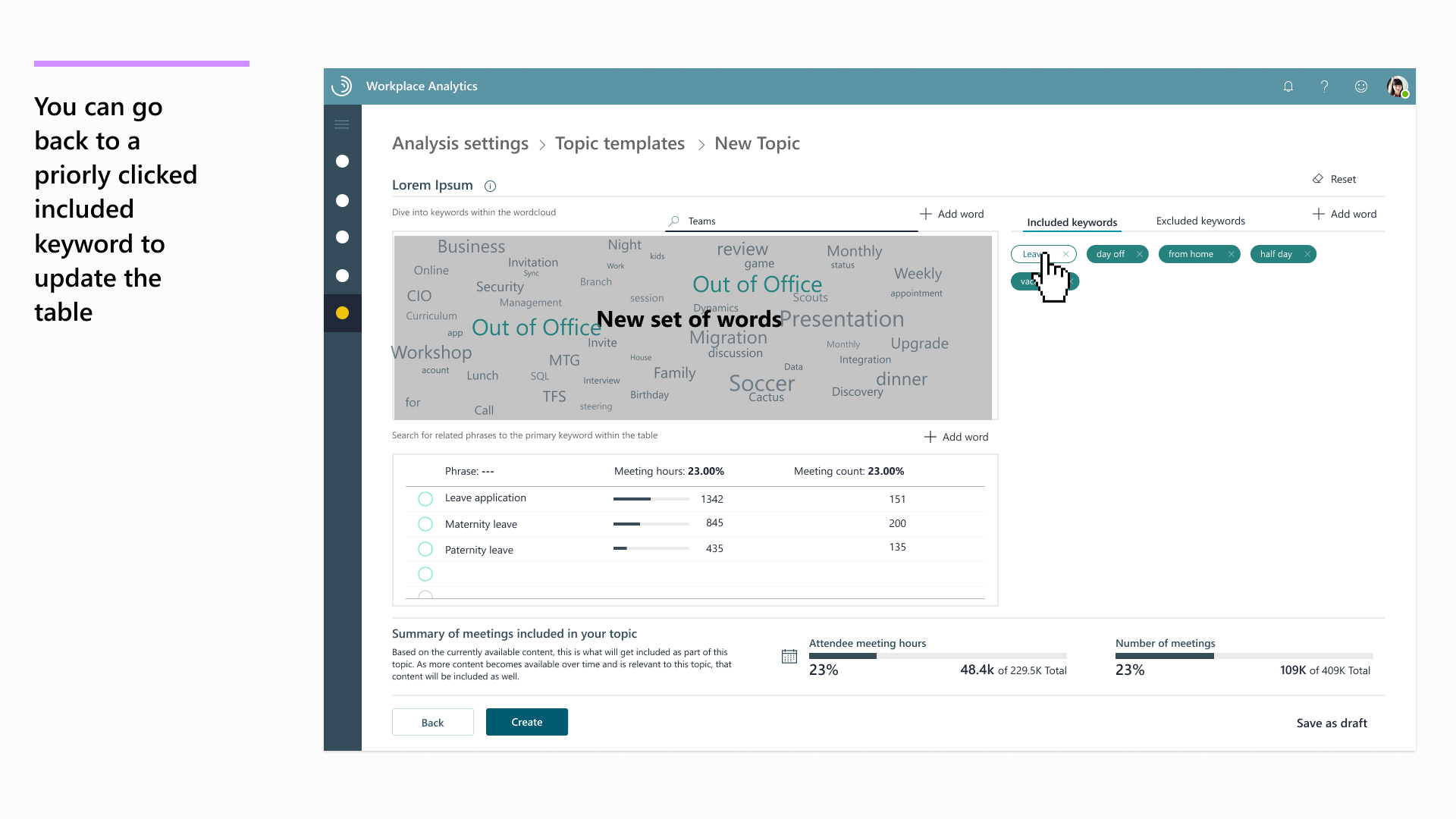 Original step 10 with advanced settings, showing how the wizard approach fragmented the workflow