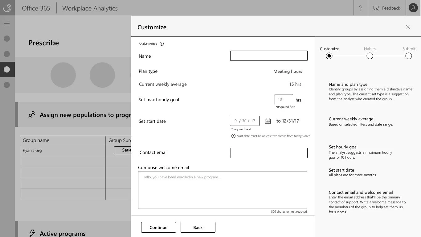 Workplace Focus interface 7