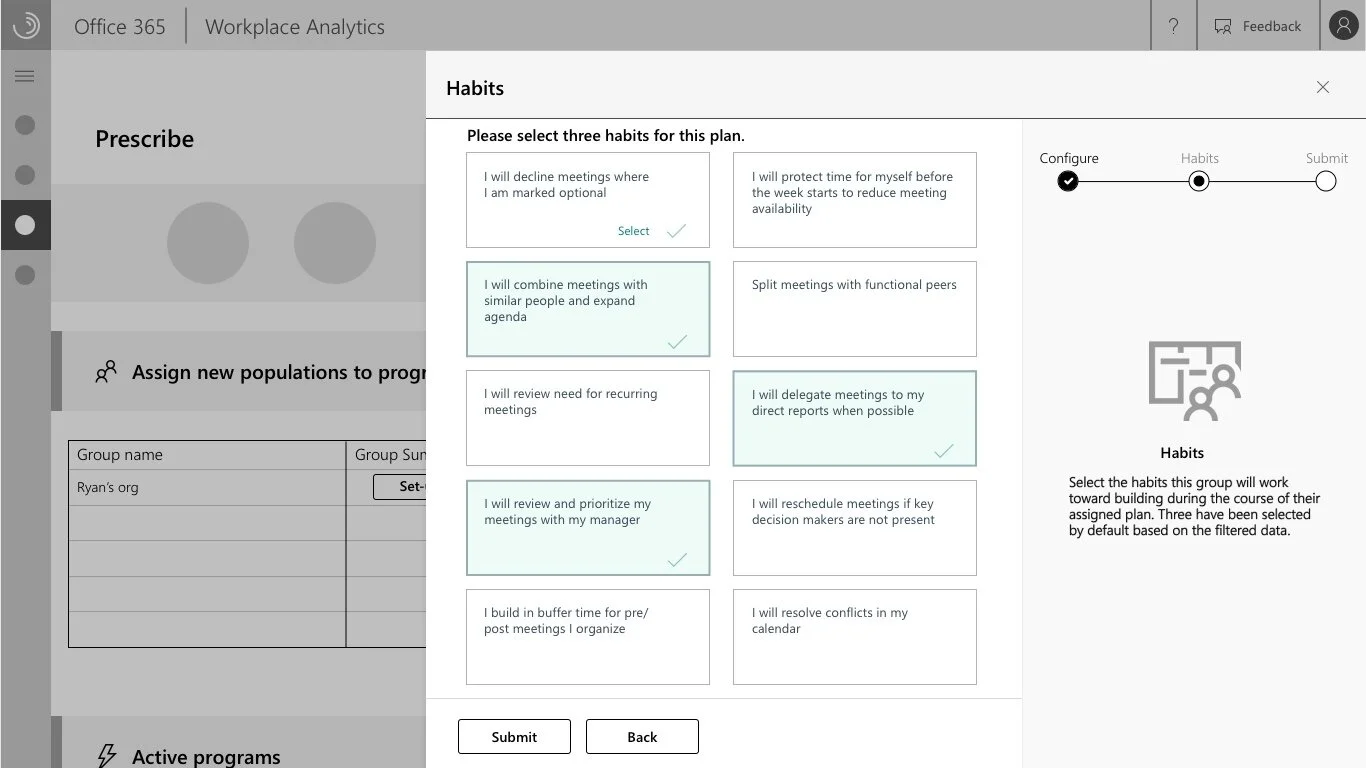 Workplace Focus interface screen 8 showing detailed analytics and breakdowns